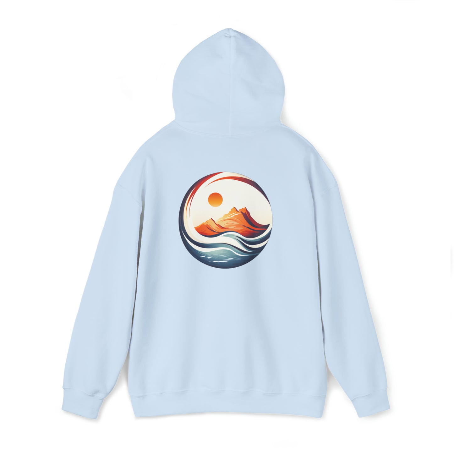 'Be Free' Ocean Waves Graphic Hoodie