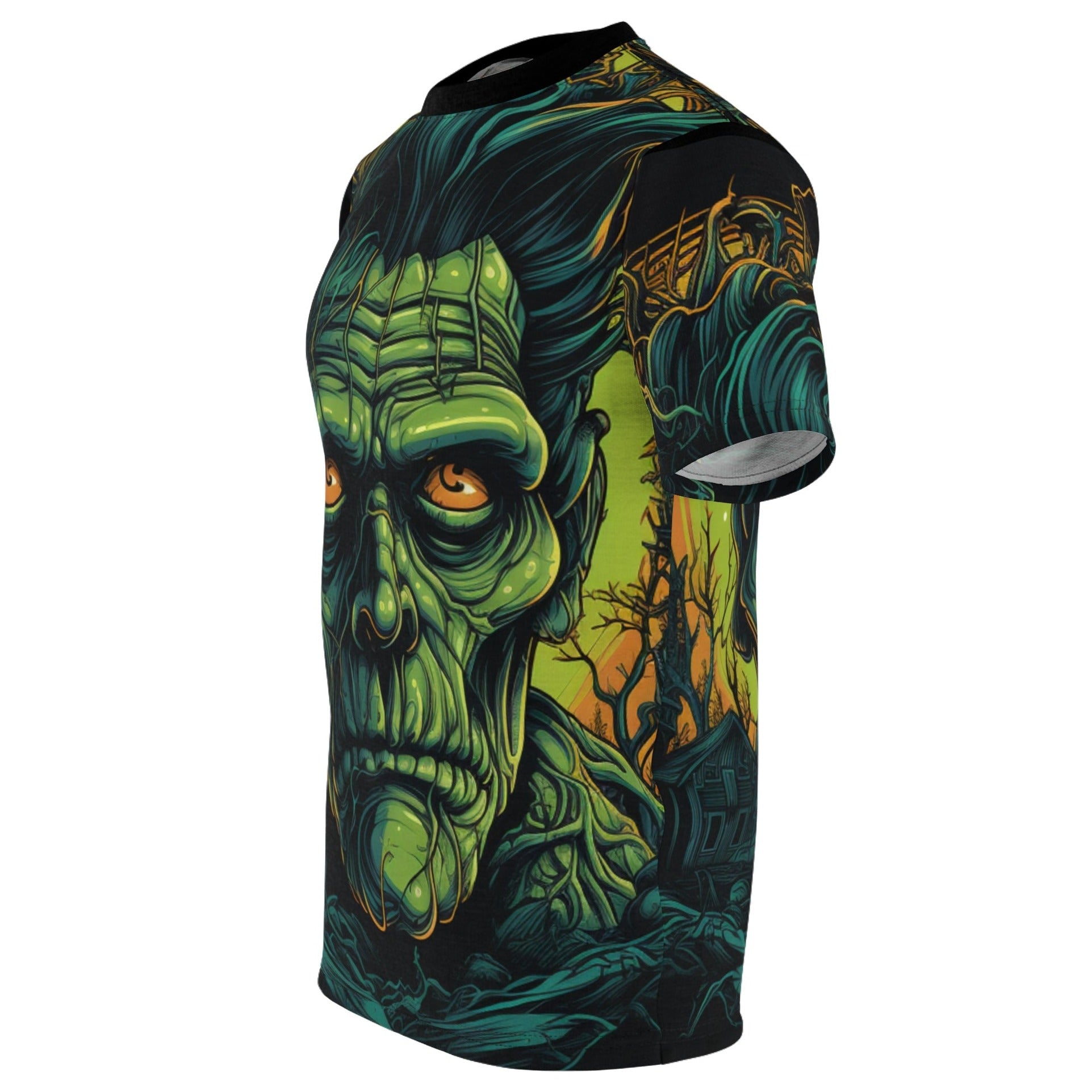 Halloween Frankenstein 'Electric' All Over Print Graphic T