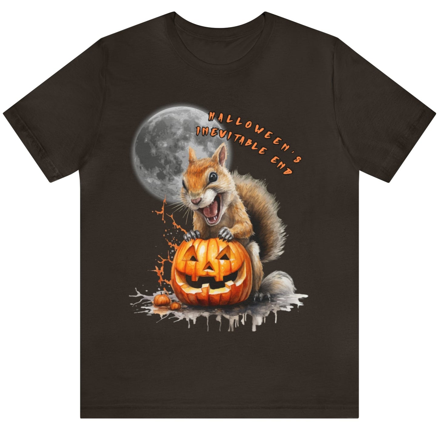 Halloween's Inevitable End Squirrel Feast Graphic T-shirt